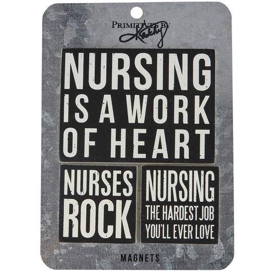 NURSES ROCK MAGNET SET