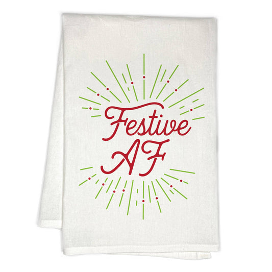 FESTIVE AF KITCHEN TOWEL