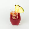 JESUS JUICE WINE GLASS
