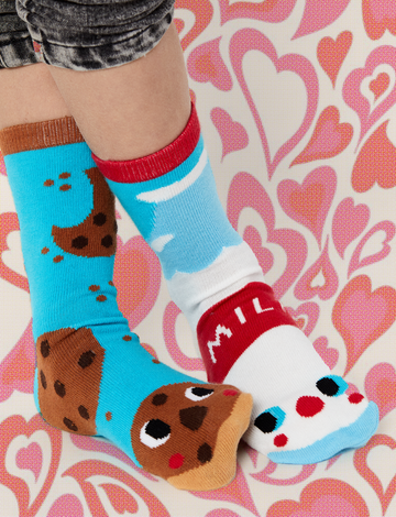 MILK & COOKIES NON-SLIP SOCKS FOR KIDS