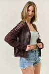 CROCHET CROPPED CARDIGAN