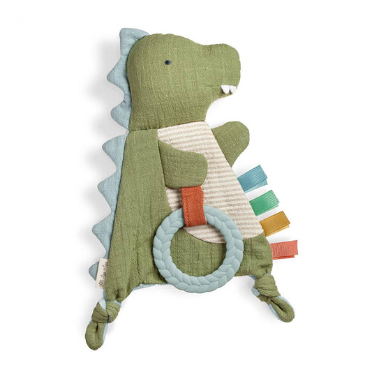 DINO CRINKLE TOY WITH TEETHER