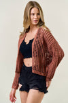CROCHET CROPPED CARDIGAN