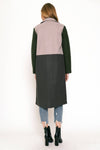COLOR BLOCK LONG COAT