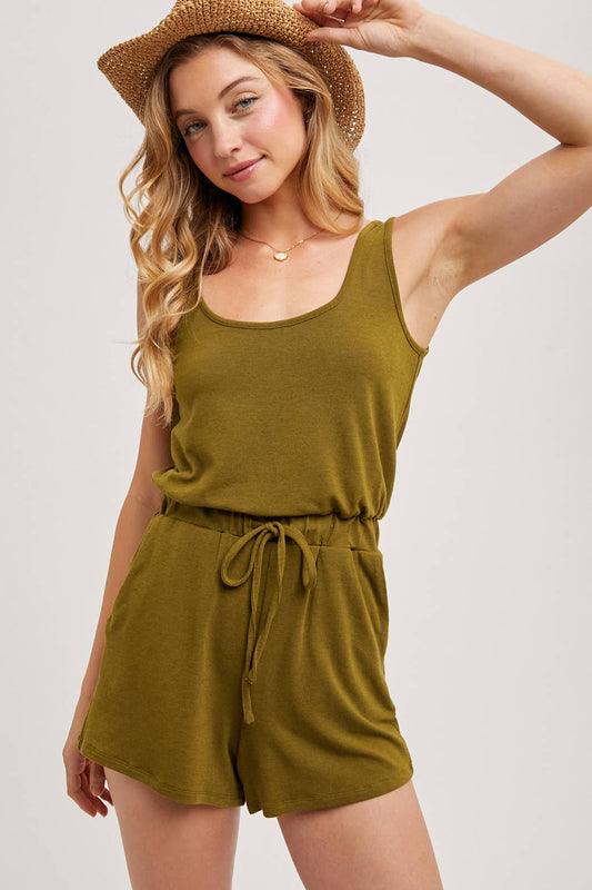 SLEEVELESS KNIT ROMPER