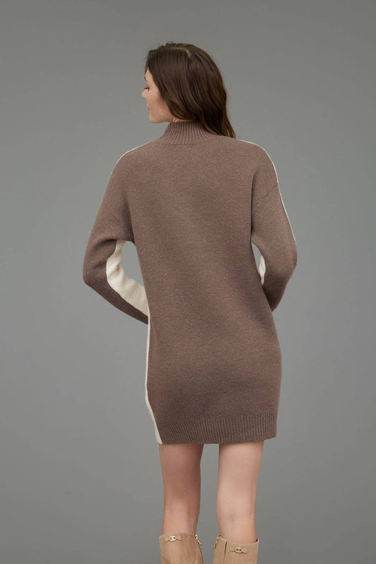 COLORBLOCK SWEATER DRESS