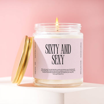 SIXTY AND SEXY CANDLE