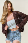 CROCHET CROPPED CARDIGAN