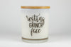 RESTING GRINCH FACE CANDLE