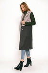 COLOR BLOCK LONG COAT