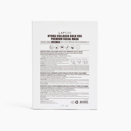 5-PACK 24K GOLD FACE MASKS