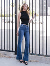 WELT POCKETED FLARE JEANS
