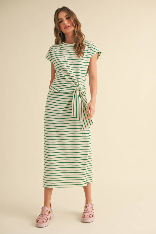STRIPE KNOT DRESS