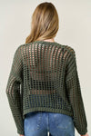 CROCHET CROPPED CARDIGAN