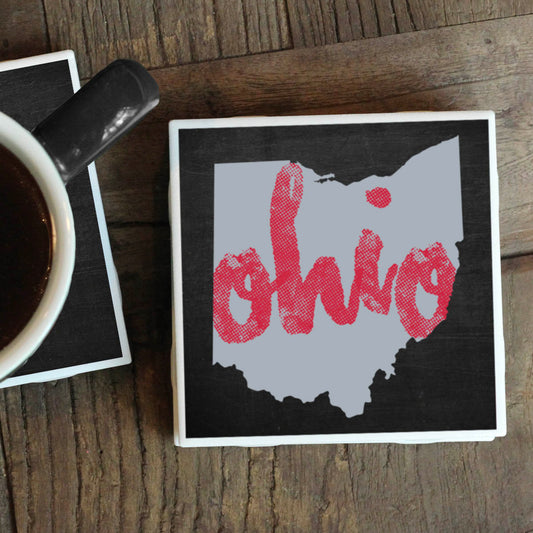 OHIO SCRIPT COASTER
