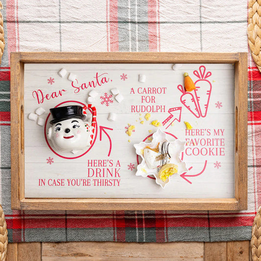 DEAR SANTA SERVING TRAY