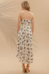 DOODLE PRINT MIDI DRESS