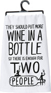 MORE WINE IN A BOTTLE KITCHEN TOWEL