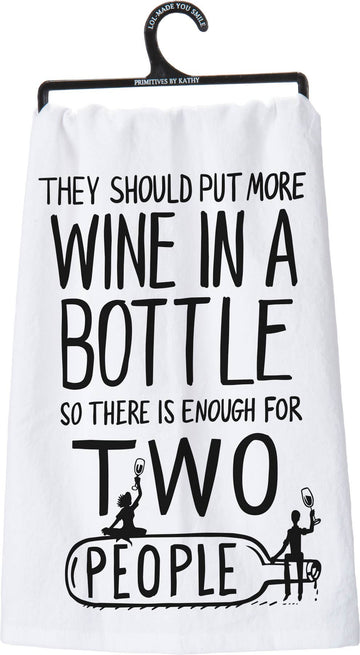 MORE WINE IN A BOTTLE KITCHEN TOWEL