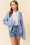 CROCHET CROPPED CARDIGAN