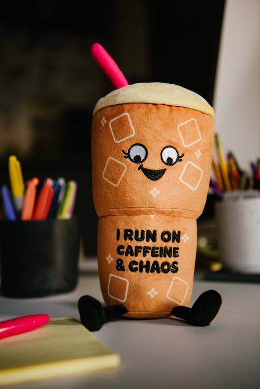 I RUN ON CAFFEINE PLUSH