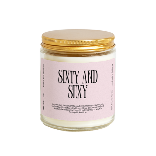 SIXTY AND SEXY CANDLE