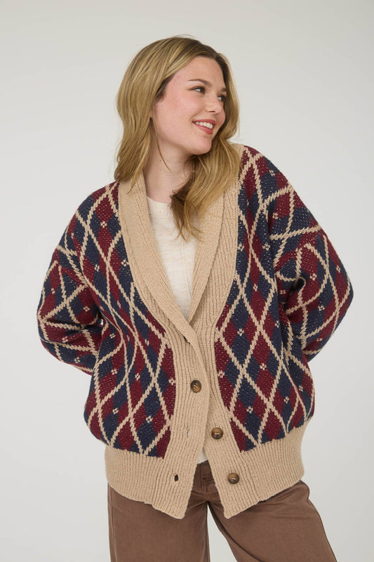 BUTTON DOWN KNIT CARDIGAN
