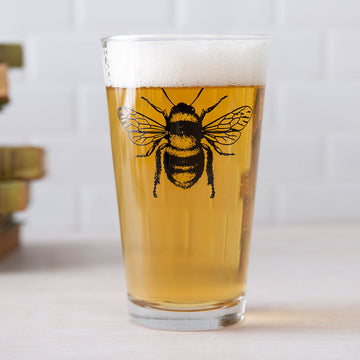 BEE PINT GLASS