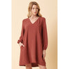 BALLOON LONG SLEEVE DRESS