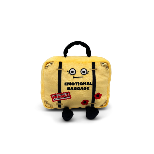 "EMOTIONAL BAGGAGE" SUITCASE PLUSH