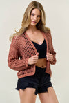 CROCHET CROPPED CARDIGAN