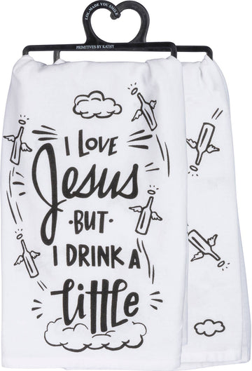 I LOVE JESUS KITCHEN TOWEL