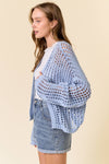 CROCHET CROPPED CARDIGAN