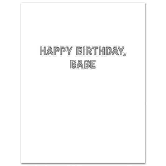 TURN BACK TIME BIRTHDAY CARD