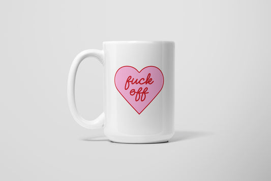 FUCK OFF HEART MUG