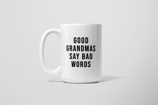 GOOD GMAS BAD WORDS MUG