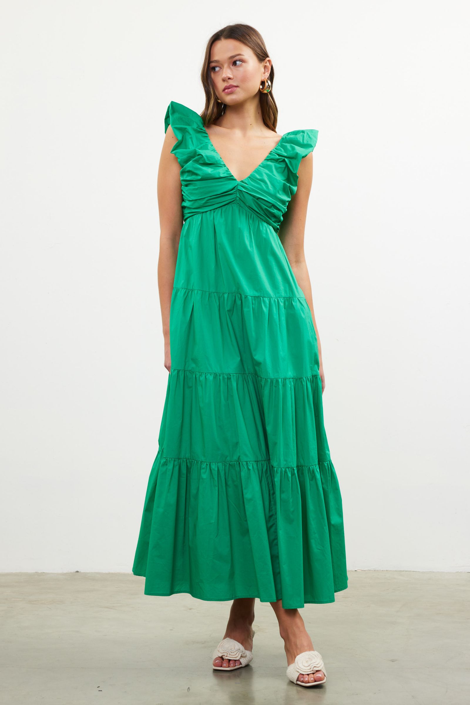 KELLY GREEN DRESS REVERIE KELLY GREEN DRESS REVERIE
