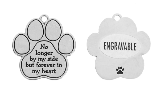PAW PRINTS ON HEART CHARM