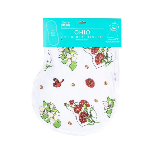 OHIO FLORAL CLOTH/BIB