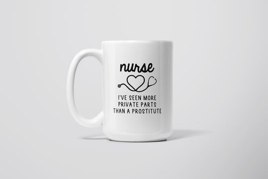 NURSE PRIVATE PARTS MUG