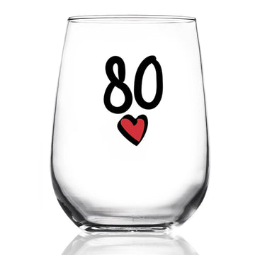 80 HEART WINE GLASS