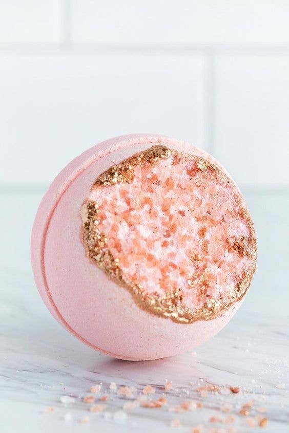 ROSE QUARTZ CRYSTAL GEODE
