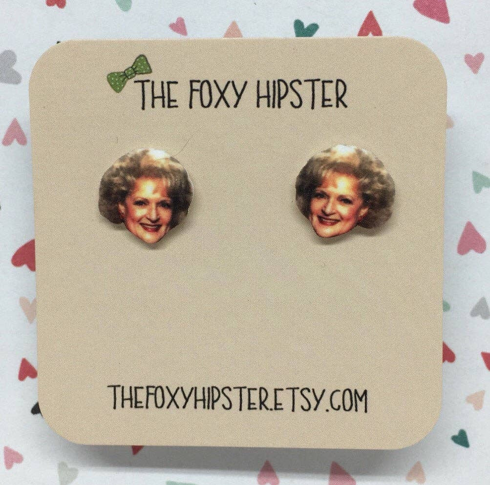 BETTY WHITE EARRINGS