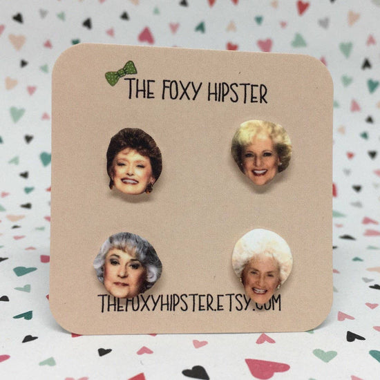 THE GOLDEN GIRLS CAST EARRINGS