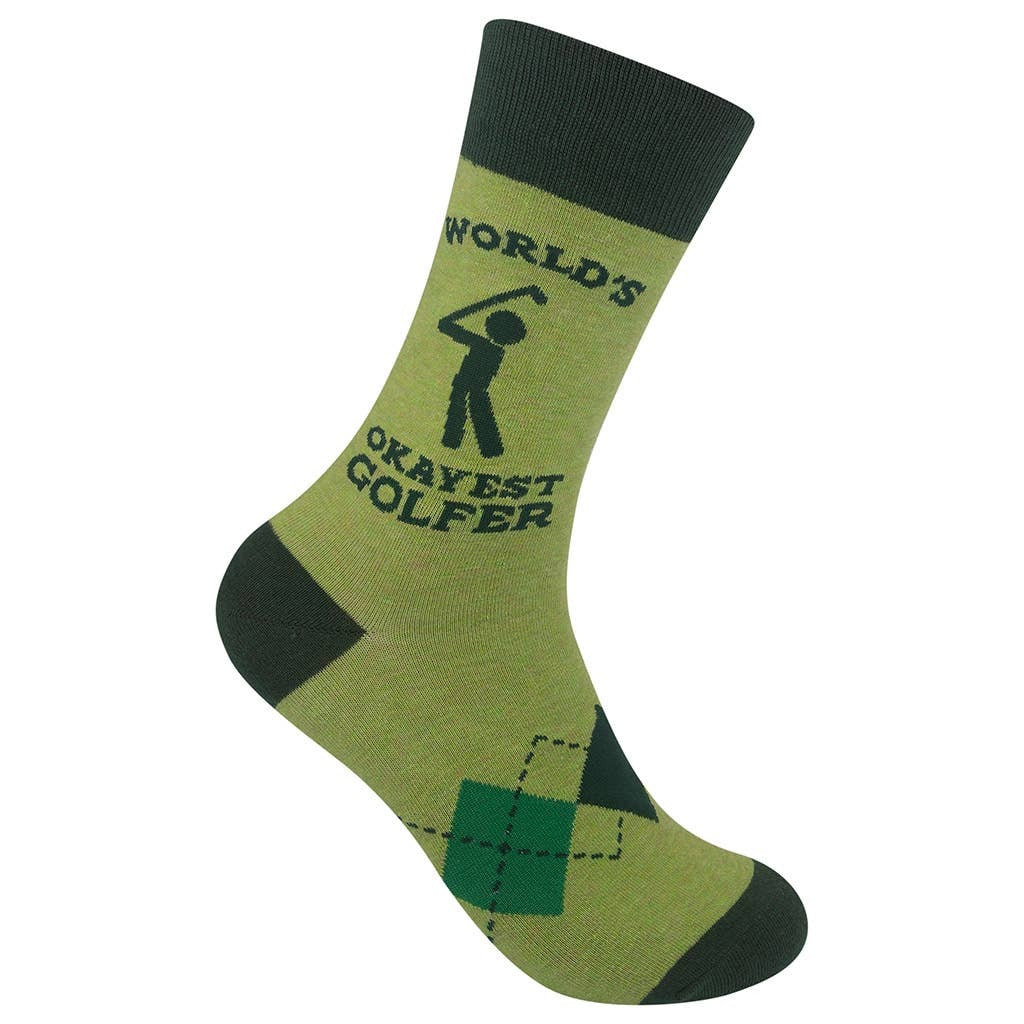 WORLD'S OKAYEST GOLFER SOCKS