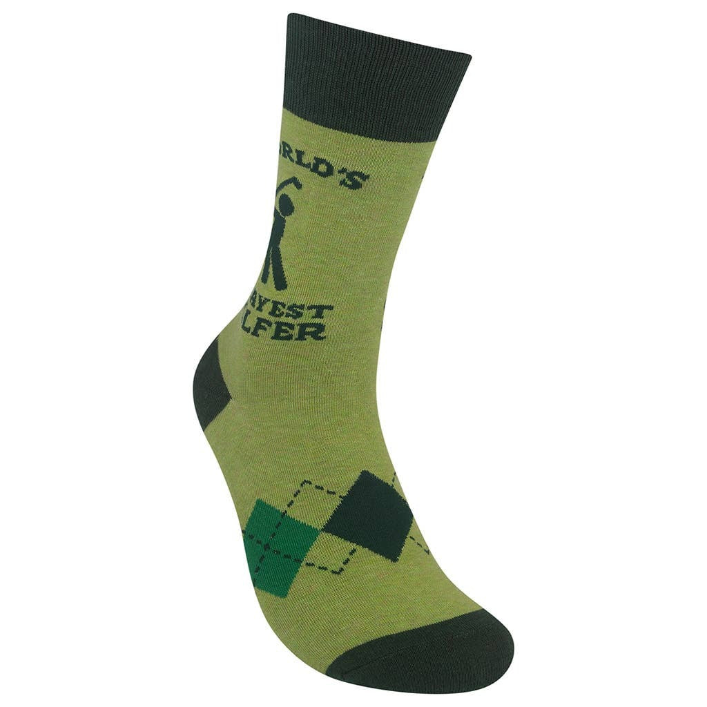 WORLD'S OKAYEST GOLFER SOCKS