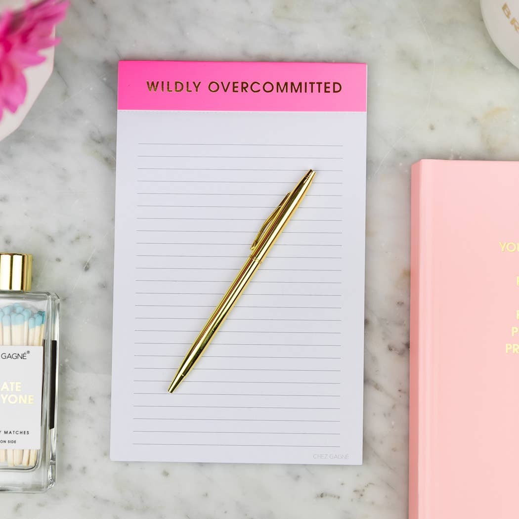 WILDLY OVERCOMMITTED NOTEPAD