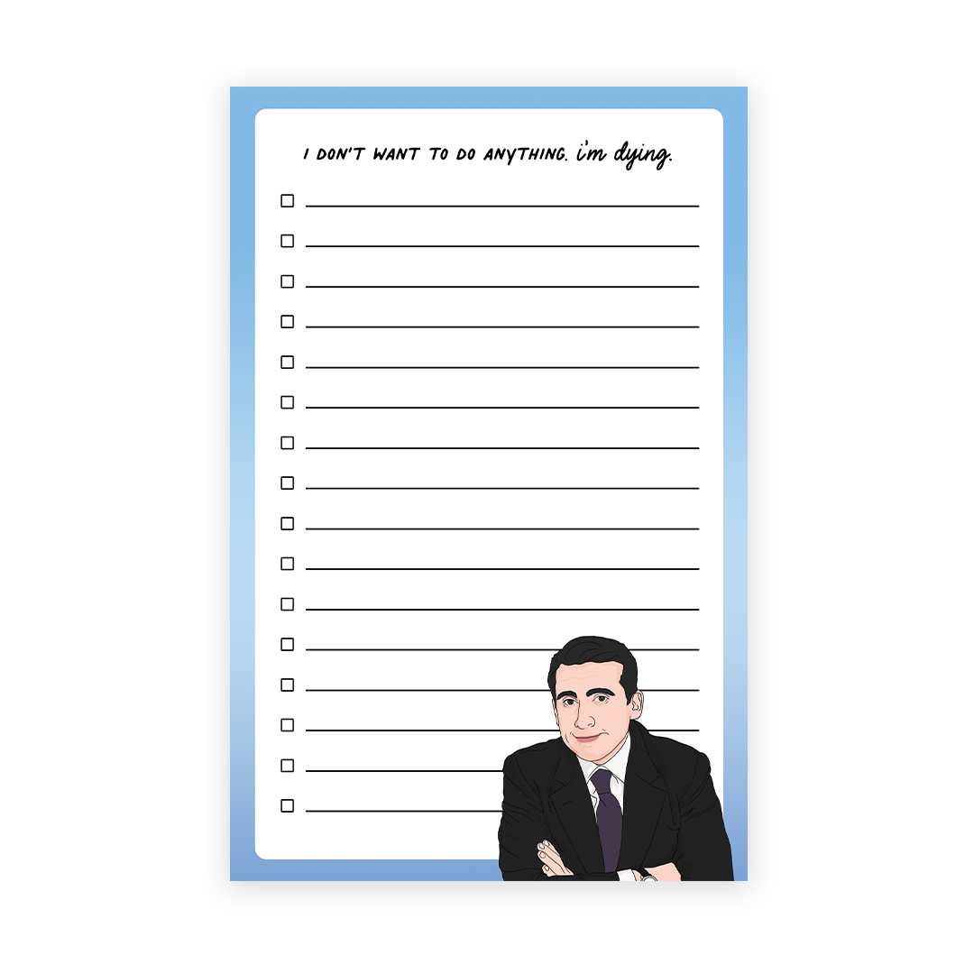 I'M DYING NOTEPAD