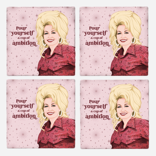 A CUP OF AMBITION COASTERS