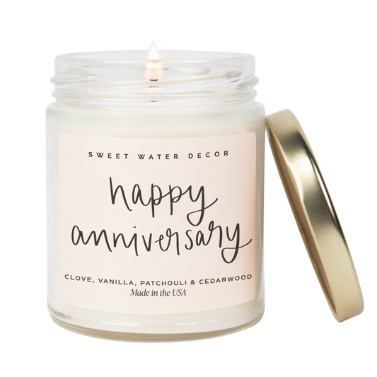 HAPPY ANNIVERSARY 9oz CANDLE
